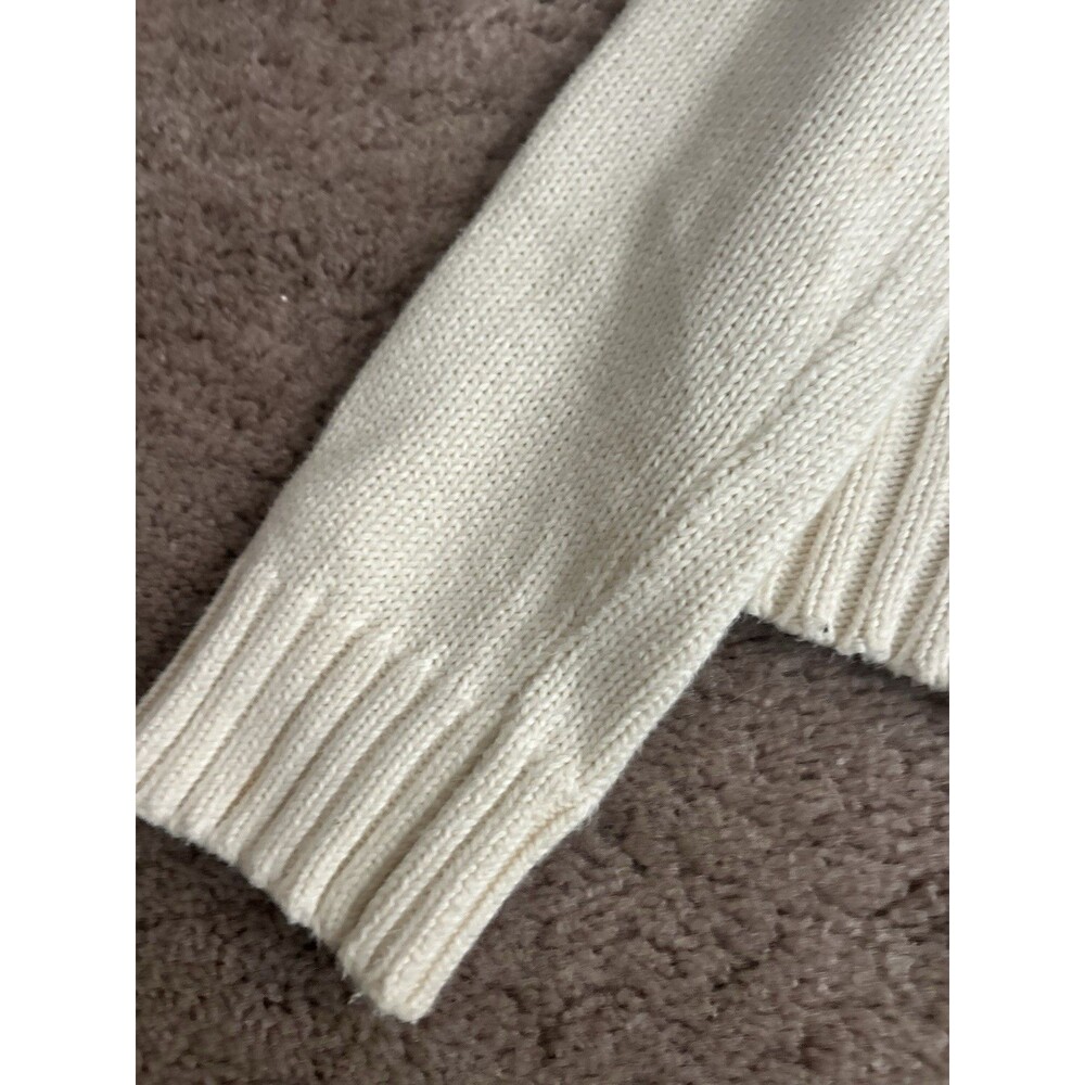 Polo by Ralph Lauren Cream Sweater with American Flag - Picture 8 of 10